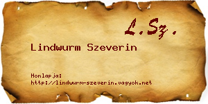 Lindwurm Szeverin névjegykártya